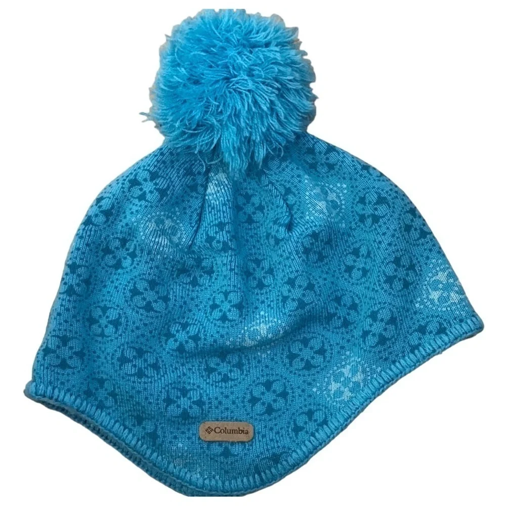 Columbia Youth Teal Polyesther Beanie